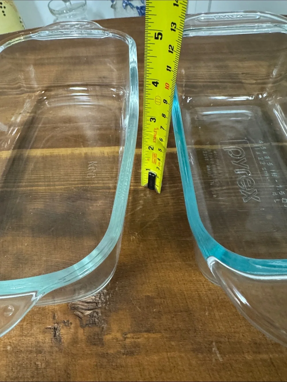 Pyrex Clear Glass Loaf Pans Set of 2